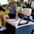 thumbnail image 3 of Xoenoiee Butterfly Peach Blossom Pattern Golf Cart Accessories Universal Fit Golf Cart Seat Towel Protector Machine Washable Anti-Hot Golf Cart Cover for Club Car EZGO, 3 of 5