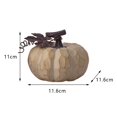thumbnail image 4 of FAROOT Figurine de Citrouille d'Halloween Statue Classique de Citrouille avec Notes/feuilles Décorations de Maison Cadeaux de Fête d'Automne, 4 of 5
