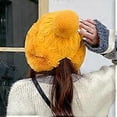 thumbnail image 3 of Cotton Wool Pullover Hat For Women Cold Proof Warm Knitting Hats Women Winter Knitted Hat, 3 of 4
