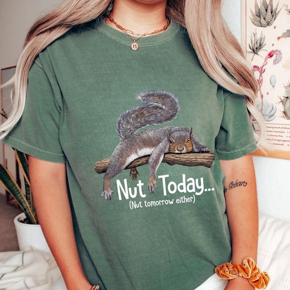 Squirrel Shirt: Lazy Animal Lover Tee TSHIRT All Size S-5XL