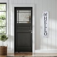 thumbnail image 2 of 35.75" Floral "Oh Hello" Wooden Wall Sign, 2 of 7