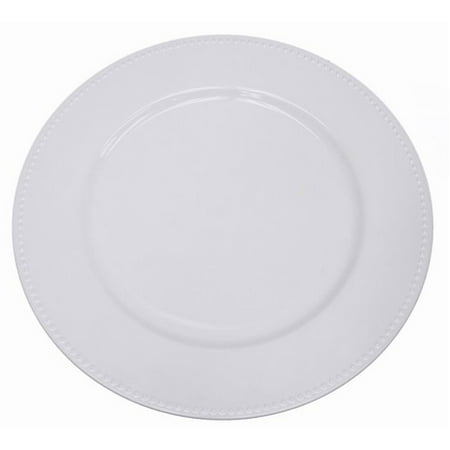 Blue And White Charger Plates BalsaCircle 24 pcs 13-Inch Crystal Beaded Round Charger Plates - Dinner Party Wedding Supplies for all Holidays ()