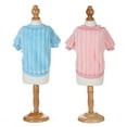 thumbnail image 3 of Frogued Solid Color Winter Flannel Sweater Casual Stripping Cat Dog Clothing Pet Costume (Sky Blue,XL), 3 of 13