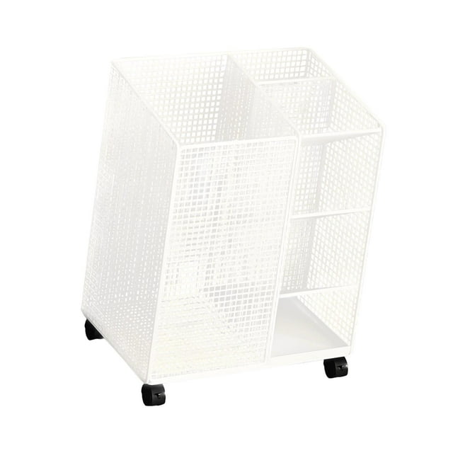 Siruishop Fitness Equipment Organizer Yoga Mat Storage Rack Practical Home Gym Storage Rack for Yoga Strap Kettlebells Resistance Bands White