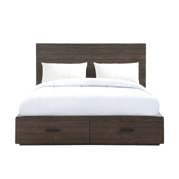 Modus Mckinney Solid Wood King Size, Solid Wood King Size Bed With Storage