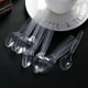thumbnail image 4 of Cucharas de plástico 60pcs Utensilios desechables Cucharas de cubiertos transparentes HOMEMAXS MX4670370, 4 of 6