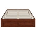 thumbnail image 5 of AFI Colorado 14" Queen Wood Platform Bed Frame with Foot Drawer Storage, Walnut, 5 of 6