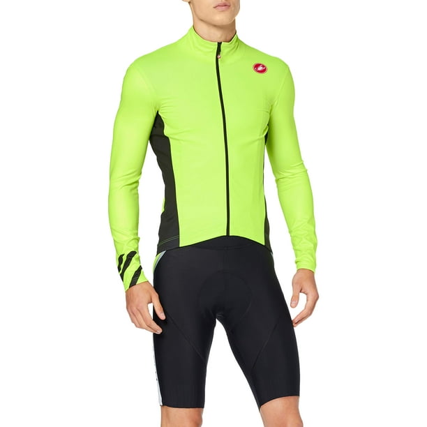 Rosso Corsa Castelli Men's Pro Fit Light Rain Jacket for Cycling