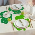thumbnail image 6 of 100Fens Shamrock Placemats Set of 4, St. Patrick's Day Placemats Shamrock Shaped Cutout Placemat Clover Irish Spring Table Mats for Holiday Kitchen Tabletop Decorations, 6 of 6