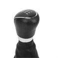 thumbnail image 4 of Cache-poussière pour pommeau de levier de vitesse manuel de voiture, protection en cuir PU de remplacement pour Ford Focus MK2 2005-2011, 5 vitesses, 4 of 4