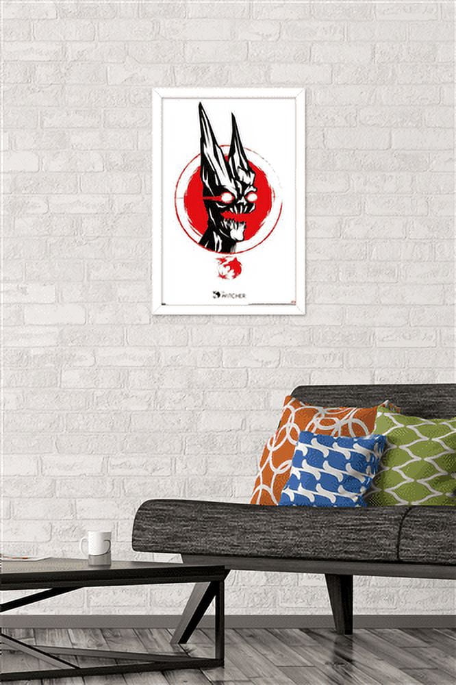 Netflix The Witcher Season 2 - Chernobog Wall Poster, 14.725" x 22.375", Framed
