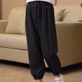 thumbnail image 2 of VERUGU Fall Winter Kids Long Length Pants Boys Legging Pants Thin Long Pants Loungewear Lantern Pants Black 3 Years, 2 of 7