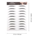thumbnail image 3 of EeaseMX 10 pegatinas creativas para cejas postizas impermeables para mujer, color negro, 3 of 8