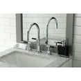 thumbnail image 2 of Kingston Brass KS8921CKL Kaiser Widespread Bathroom Faucet with Brass Pop-Up, Polished Chrome, 2 of 8