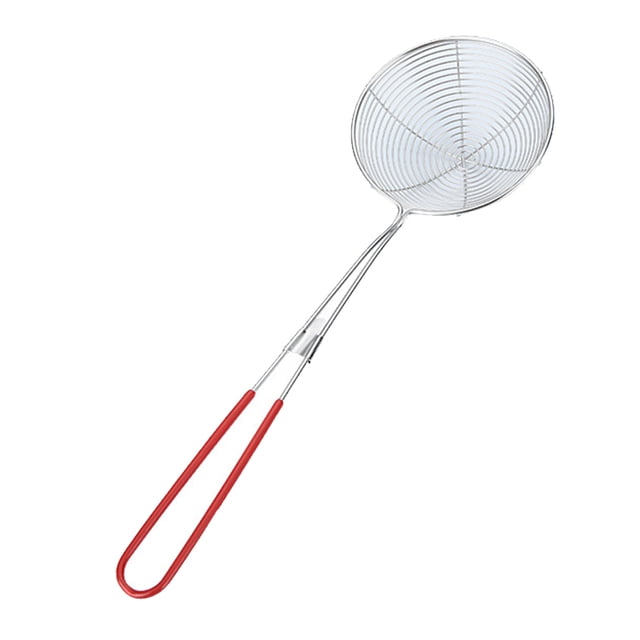 Advancent Hogar restaurante espagueti patatas fritas skimmer cuchara vegetal acero inoxidable colador cuchara utensilios de cocina accesorios de cocina Cocina y Comedor Rojo Grande Advancent HA081171-02