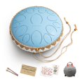 thumbnail image 1 of Tambor Pandamanía de Lengüeta de Acero Handpan Pro Azul 15 pulgadas 432Hz, 1 of 7