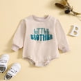 thumbnail image 2 of Okbabeha Toddler Baby Boy Crewneck Sweatshirt Long Sleeve Bubble Romper Sibling Matching Outfits Fall Winter Cute Clothes, 2 of 7