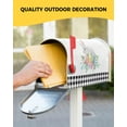 thumbnail image 5 of Spring Mailbox Cover Magnetic Mailbox Wraps, Easter Rabbit Eggs Flower Watercolor Painting Black Plaid Mailbox Covers Standard Size 18x21 Inch Mail Wrap Post Box Decoration for Outdoor Gardern Yard, 5 of 6