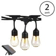 thumbnail image 2 of Brightech Solar Power LED Edison Bulb Outdoor String Lights, 27 Ft (2 Pack), 2 of 12