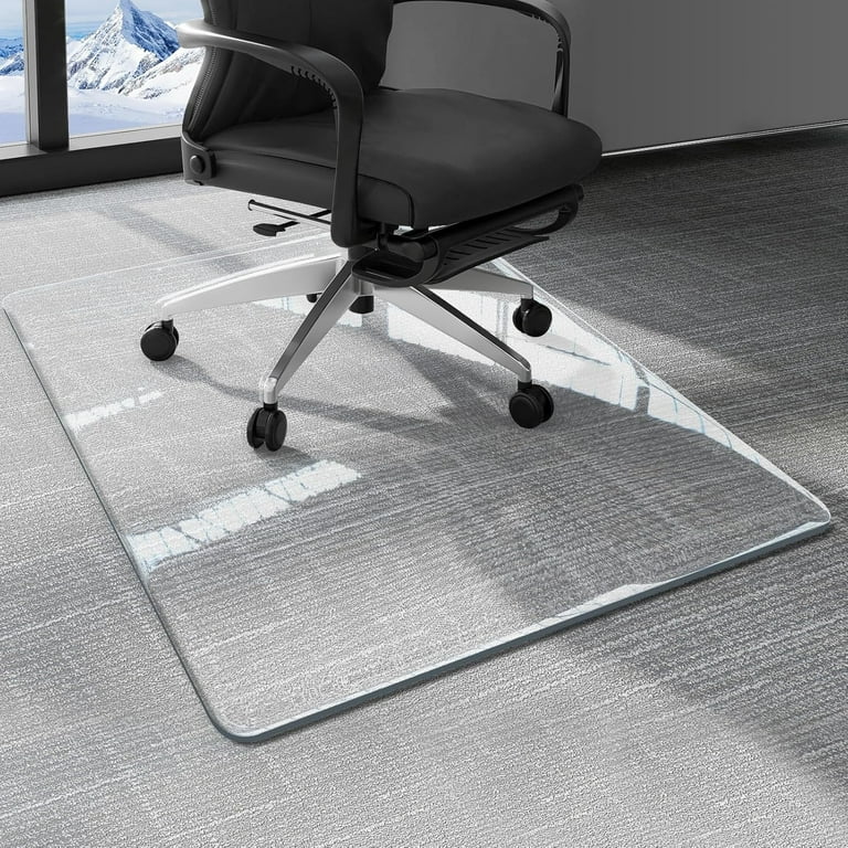 Office Chair Mat for Carpet Floor, Plastic Rolling Chair Mat for