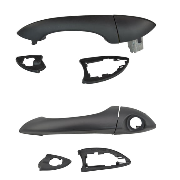 TRQ Outside Door Handle Exterior Outer Set of 2 & for 00-06 BMW X5 DHA32856