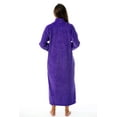 thumbnail image 3 of Just Love Plush Zipper Lounger Robe (Purple, Large), 3 of 3
