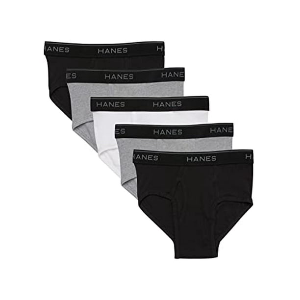 Hanes boys 5 Pack Breathable Boxer Briefs, Assorted, Large US
