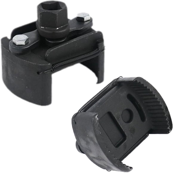 Outil de Démontage de Logement de Filtre de Clé de Filtre à Huile Réglable 60-80mm Premium Professionnel 1/2inch Kit de Démontage de Filtre à Huile d'Entraînement 2 Mâchoires Outil de Retrait de Bouchon d'Huile pour Outil de Logement