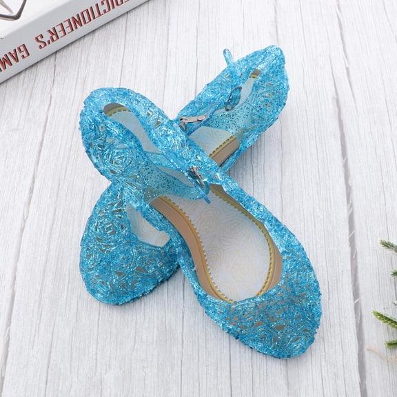 Supvox 1 Pair Toddler Jellies Comfortable Wear PVC Sky-blue Fashion Design For Daily Life