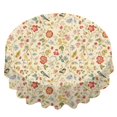 thumbnail image 2 of Pioneer Flower Floral Print Pattern Round Tablecloth 60 X 60 Inch, Wrinkle Resistant Wipeable Table Cloth for Kitchen Dining Picnic Patio Party, 2 of 6