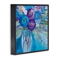 thumbnail image 2 of Stupell Industries Modern True Blue Flower Bouquet Black Framed Giclee Art, 12 x 12, by Lynn Ericson Fine Art, 2 of 8