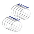 thumbnail image 1 of Abrazadera de manguera POWERTEC 70225-P2 de acero inoxidable de 4 pulgadas, paquete de 10, 1 of 8