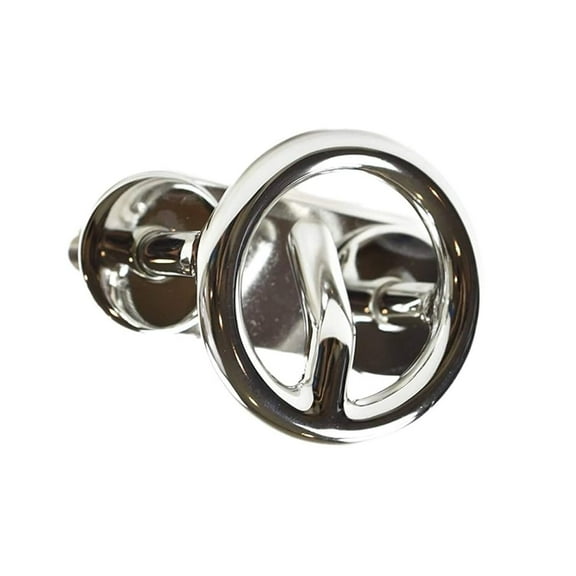 MARINE CITY Mount Ski Tow Hooks  316 Stainless Steel, Mirror-Polished Finish, Corrosion-Resistant  2-1/2 Inch Ring Diameter, for Boats, Marines, Yachts, Hardware Accessories Pack of 1