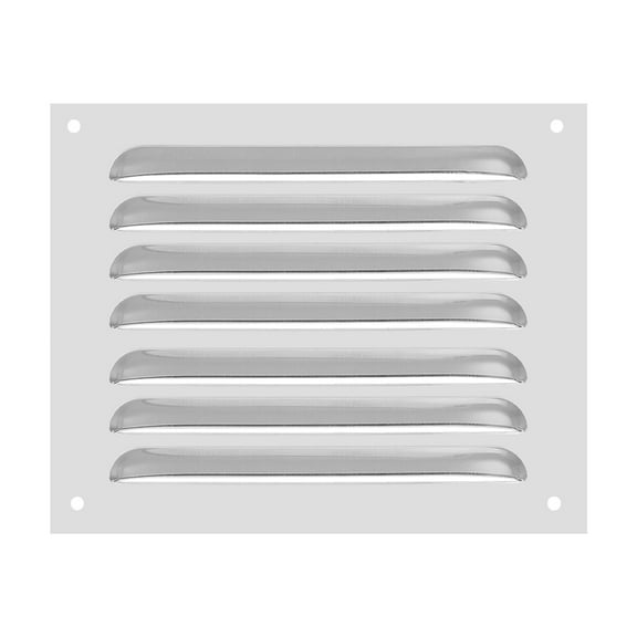 Uxcell 10 x 8 Inch Aluminum Vent Cover, Screen Air Grille Ventilation Cover HVAC Louvered Grill, Silver Tone