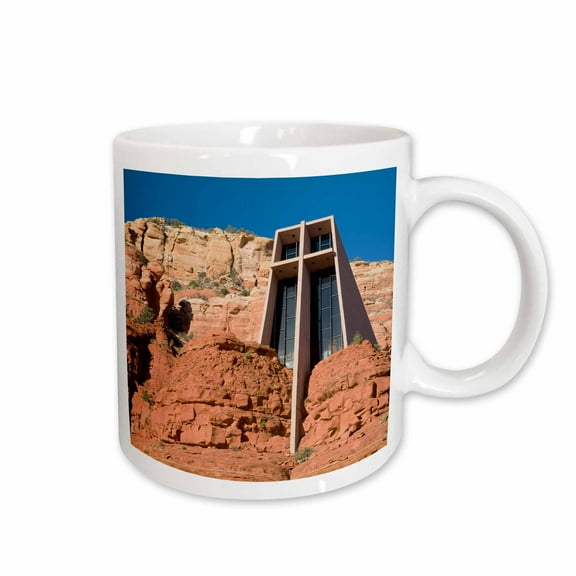 3drose, Arizona, Sedona, Chapel of the Holy Cross - Us03 Jwi0214 - Jamie and Judy Wild, 15oz Mug