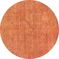 thumbnail image 1 of Ahgly Company Indoor Round Abstract Orange Modern Area Rugs, 4' Round, 1 of 4