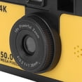 thumbnail image 3 of Xirurus Digital Camera 1080P 50MP HD Dual Lens Wireless 16X Digital Zoom Anti Shake Compact Point and Shoot Vlogging Camera with MP3 Games for Photography Video, Yellow (4.33 inches / 11 cm), 3 of 9