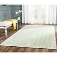 thumbnail image 2 of Safavieh  Handmade Newport Igbale Modern Cotton Rug Aquamarine/Beige 7'9" x 9'9" 8' x 10' Indoor Living Room, Bedroom, Dining Room Rectangle, 2 of 5