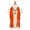 Orange, variant on Elegant Charm Pendant Jewelry Necklace Scarf with Fleur de lis Medallion