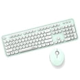 thumbnail image 1 of Conjunto de Teclado y mouse inalámbricos Blanco verde Macarena, 1 of 6