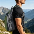 thumbnail image 4 of VeFlora Men's Waterproof Sling Crossbody Bag, Lightweight Chest Shoulder Backpack, Portable Outdoor Sports Bag for Hiking Travel Commuting Daily Use(Army Green/One Size), 4 of 6