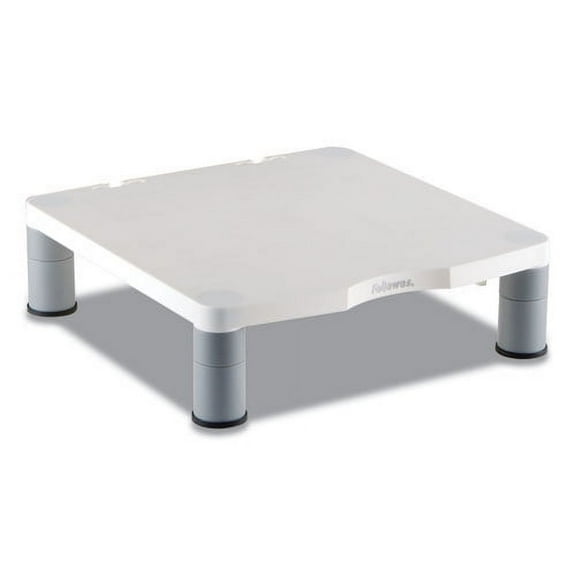 Standard Monitor Riser, For 21" Monitors, 13.38" X 13.63" X 2" To 4", Platinum/graphite, Supports 60 Lbs | Bundle of 2 Each