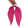 thumbnail image 4 of Unique Bargains 1 Pc Solid Triangle Ribbon Hair Elastic Band for Home Rose Red, 4 of 5