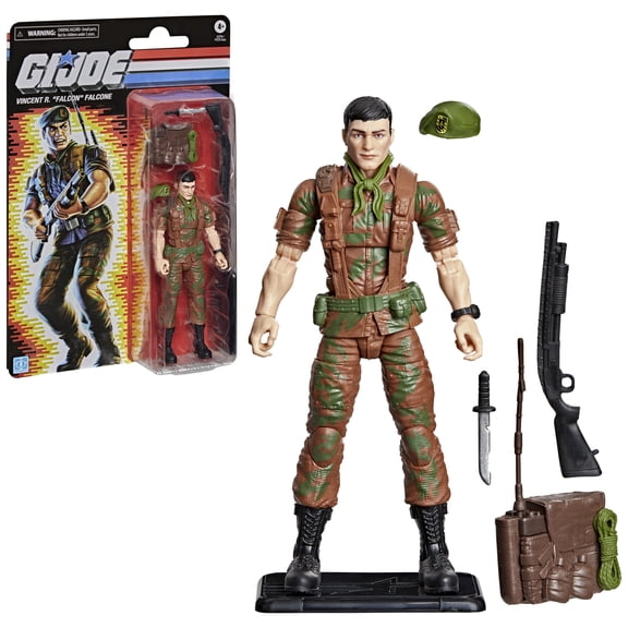 G.I. Joe Classified Series Retro Cardback Vincent R. "Falcon" Falcone, 6 inch Action Figure