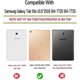 thumbnail image 2 of Funda para Galaxy Tab S5e 10.5 2019, SM-T720, funda tipo billetera con función atril de piel sintética, función de reposo/activación automática, para Samsung Galaxy Tab S5e 10.5" SM-T720/T725, unicor, 2 of 5