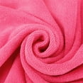 thumbnail image 3 of PiccoCasa 100% Polyester Hand Towel 28" x 12" Highly Absorbent Bathroom Fuchsia, 3 of 6