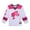 Pink / white, variant on Barbie Mesh Hockey Jersey Long Sleeve T-Shirt Toddler to Big Kid