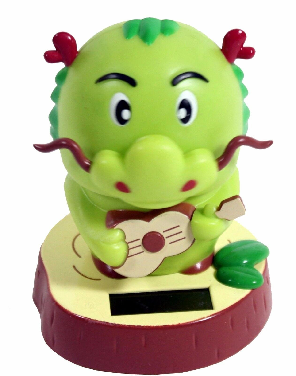 Dragon Playing a Guitar Zodiac Dashboard Home Decor Gift Solar Toy 