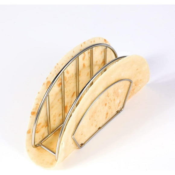 Taco Shell Mold Stand - Stainless Steel Tacos Shells Maker For Baking, Fryer Or Air Frying Make Crispy Flat-bottom Tacos Shells Holder Stand Tortilla