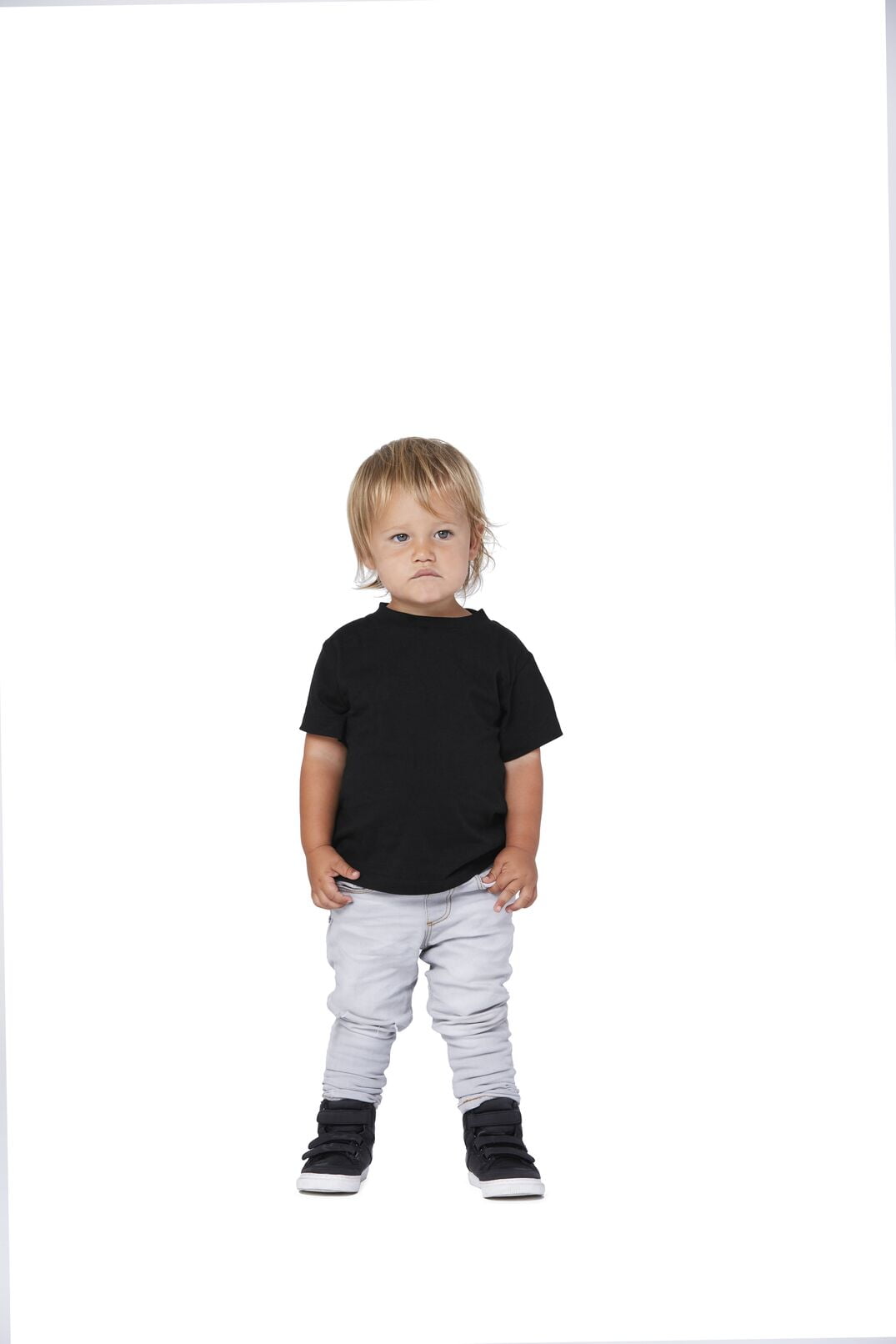 BELLA+CANVAS Toddler Short Sleeve Personalized T-Shirt, Create your own Designs, Black, 5T, Unisex